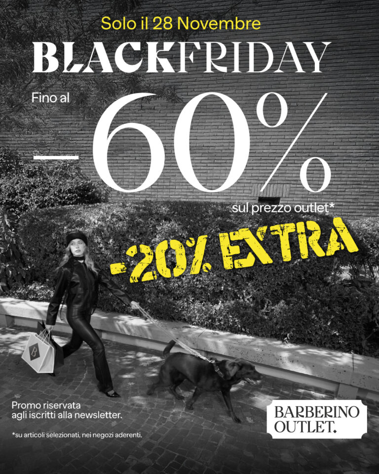 20% di sconto extra per il Black Friday.