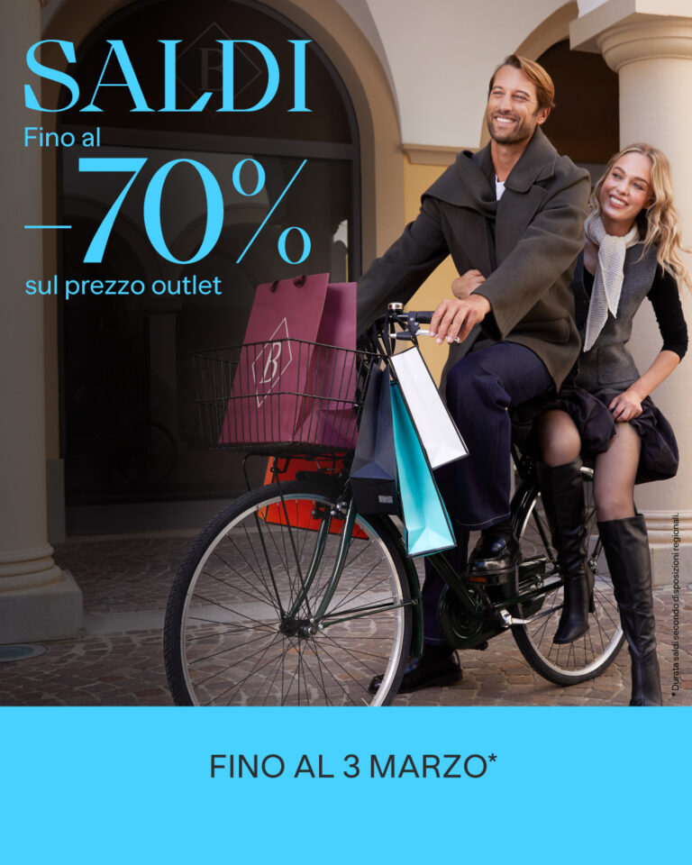 SALDI FINO AL 70%: SHOPPING ANCORA PIÙ INVITANTE