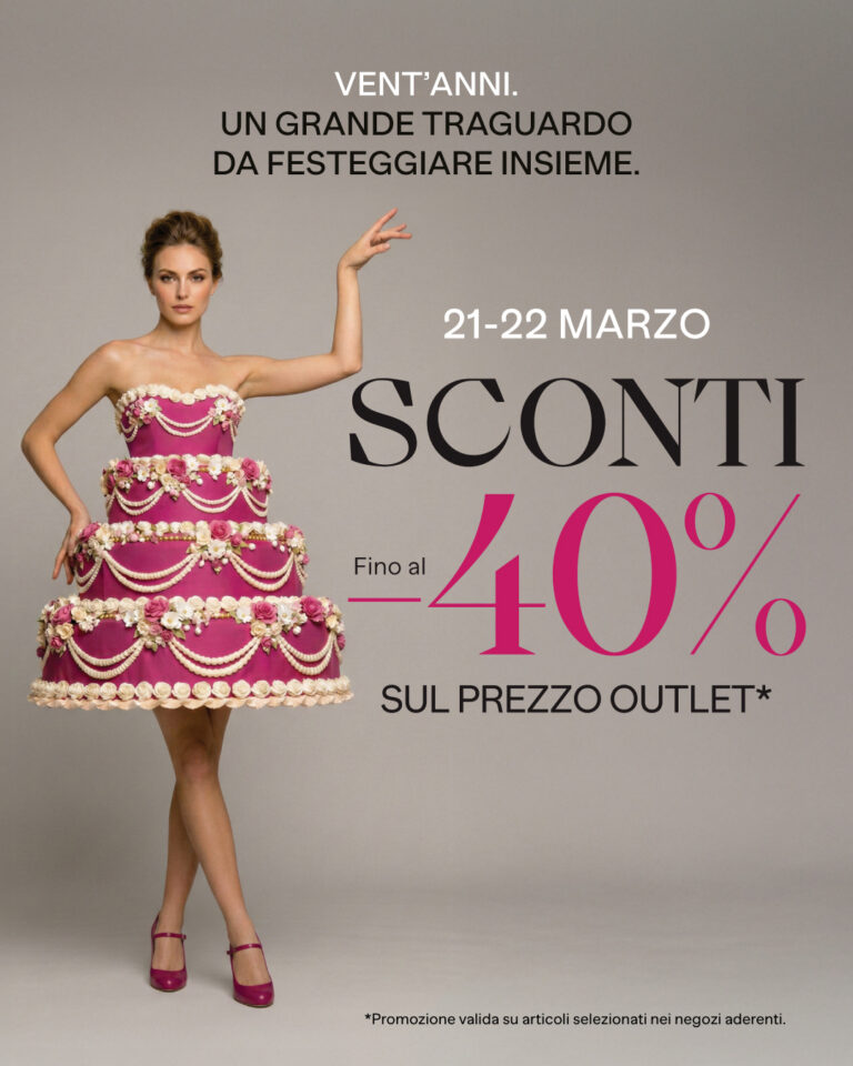 20 anni di moda, 20 anni di Barberino Outlet!