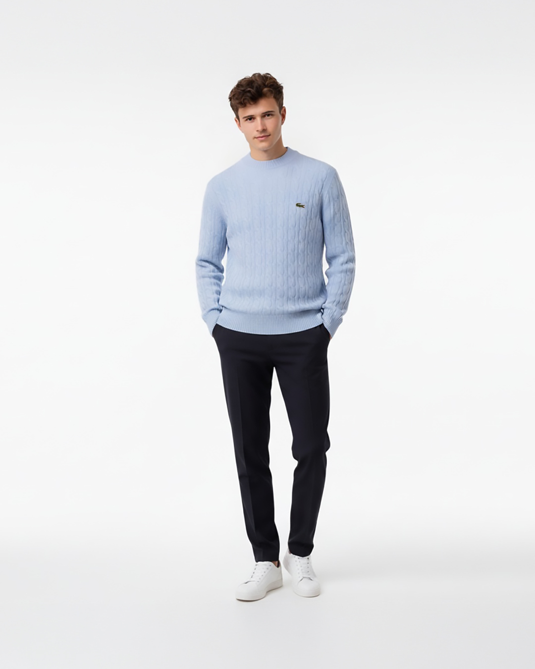 Maglione Girocollo a Trecce